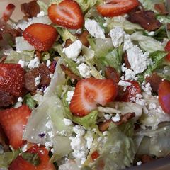 Strawberry Bacon Blue Salad A picture of Strawberry Bacon Blue Salad.