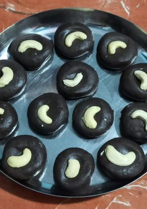 A picture of Chocolate peda.