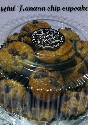 Gambar Mini banana chip cupcakes