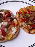 Pizzas🍕de vegetales🥗en pan turco🍕