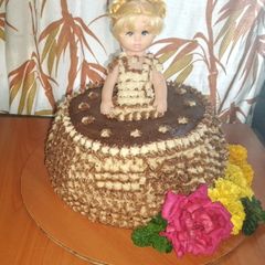 A picture of Susan Doll cake ♥️🌹.