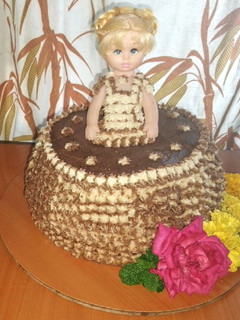 A picture of Susan Doll cake ♥️🌹.