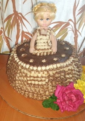 A picture of Susan Doll cake ♥️🌹.
