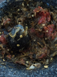 Una foto de Salsa martajada de poblano para relleno de aves de caza o pajaritos
