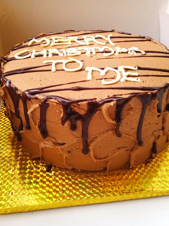 A picture of Baileys chocolate cake with baileys buttercream.