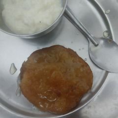 A picture of Sawan malpua and kheer.