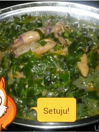 Cara Mudah Membikin Resep Tumis asin cumi dgn daun melinjo &amp; kemangi yang Enak Banget Anti Ribet, Bikin Ngiler