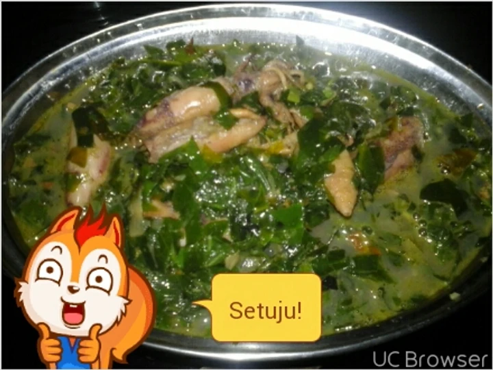 Cara Mudah Membikin Resep Tumis asin cumi dgn daun melinjo &amp;amp; kemangi yang Enak Banget Anti Ribet, Bikin Ngiler