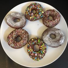 Chocolate donuts A picture of Chocolate donuts.