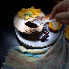 Smoothie chocolate tart A picture of Smoothie chocolate tart.