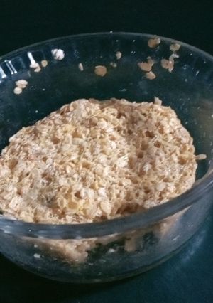 Una foto de Tortita de avena microondas