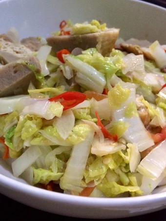 Cara Gampang Membuat Resep Tumisan sawi putih tahu baso yang Lezat Sekali Anti Ribet, Uenak Banget