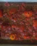 Torta fría de cambúr y fresas