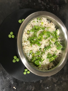 A picture of Peas Pulao.