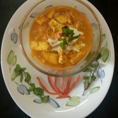 A picture of Paneer butter masala.
