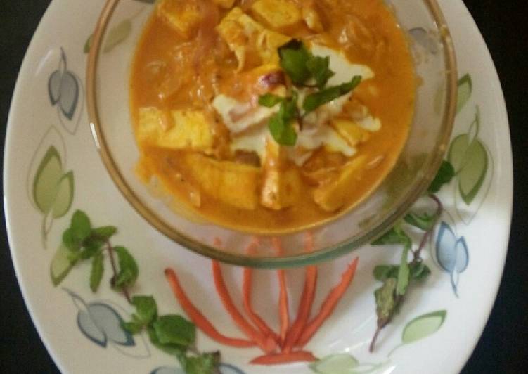 Recipe of Super Quick Homemade Paneer butter masala