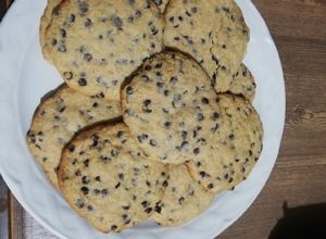 Una foto de Galletas con chispas de chocolate