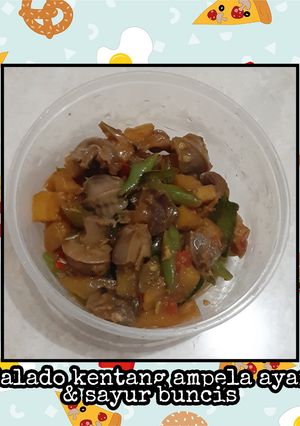 Foto resep Balado Kentang Ampela Ayam