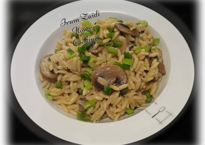 🍄🍜🥒Mushroom & Peas Orzotto🍄🍜🥒