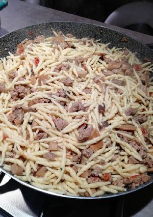 Foto di Trofie funghi e norcia