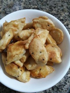 Hình của món Sake tẩm mè.