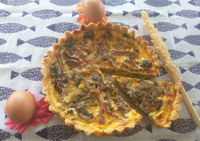 Quiche Lorraine (savory pie) ala perancis