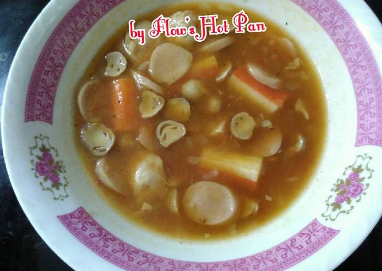 Resep Sop Merah Crab Stick Anti Gagal