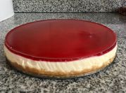 Una foto de cheesecake frambuesa