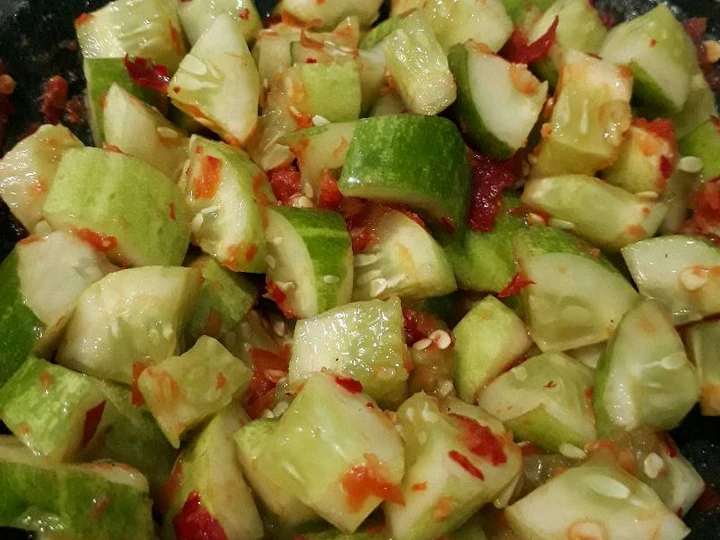 Cara Mudah Membuat Resep  Sambal timun (reuceuh bonteng) yang Sempurna, Enak Banget