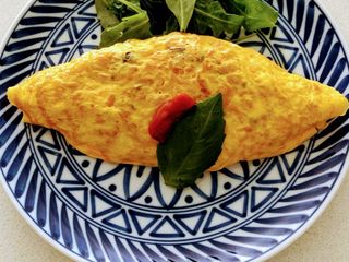 Omu rice (Japanese style Rice omelette)
