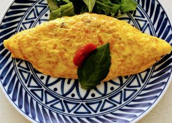 The New Way Prepare Recipe Omu rice  Japanese style Rice omelette Restaurant Style