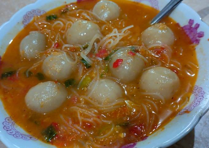 Resep Cilok bihun kuah nyemek yang Lezat Sekali