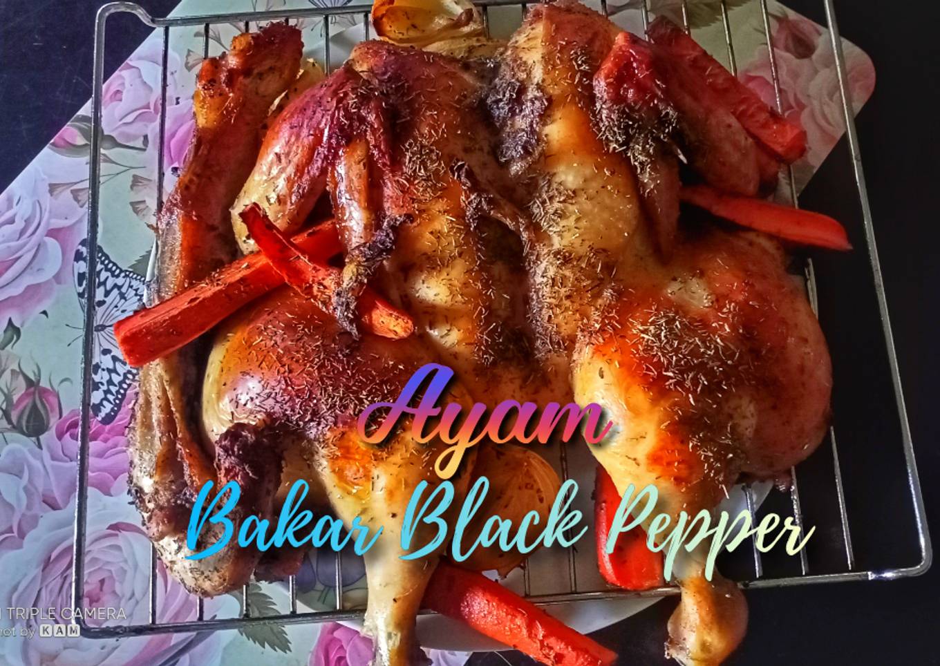 Ayam panggang dengan lada hitam
