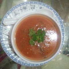 A picture of Gajar ka soup.