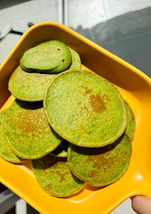 Hình của món Pancake rau bina.