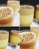 Flan Japonés con crema de café y chocolate