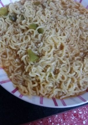 صورة لوصفة اندومي على طريقة شذى
