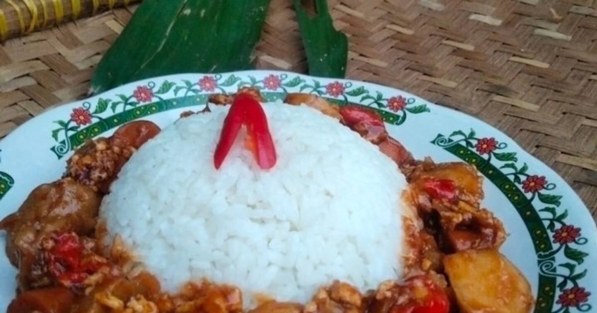 Resep Nasi Gila Baksos Bakso Sosis Oleh 🌷yulie Yuda Gunawan🌷 Cookpad