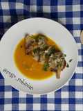 Vellutata di zucca Hokkaido con funghi misti