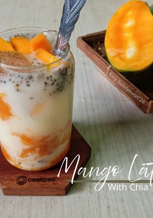 Foto resep Mango Latte With Chia