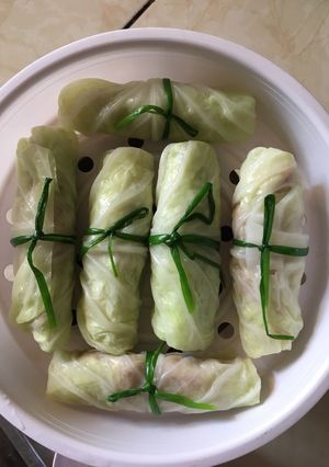 Hình của món Bắp cải cuộn thịt.