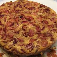 Una foto de Clafoutis de cerezas