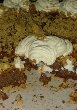 Una foto de Brownie de porotos