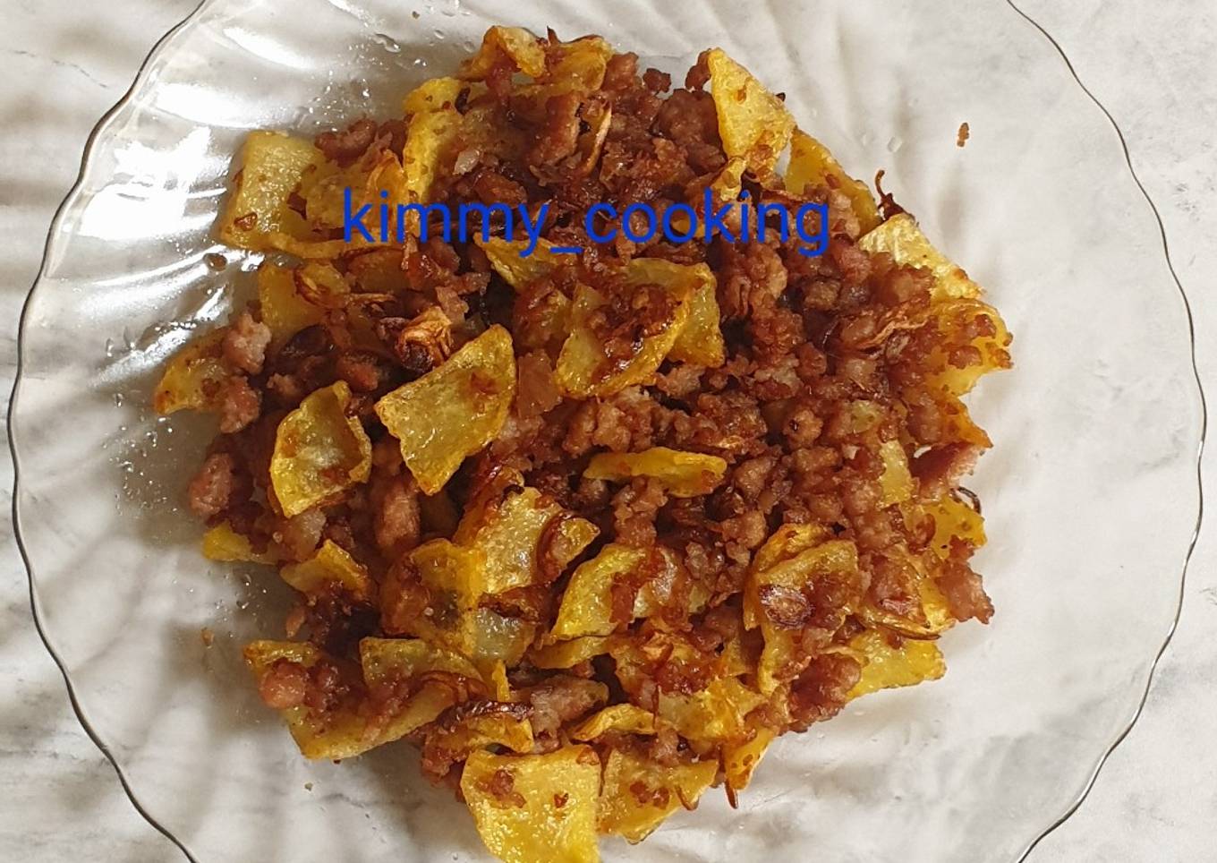 Kentang Daging Cincang