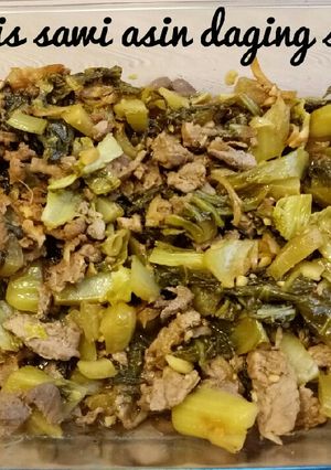 Foto resep Tumis Sawi Asin Daging Sapi
