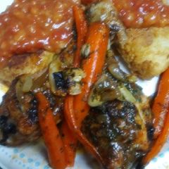 A picture of Roasted Chicken Legs.