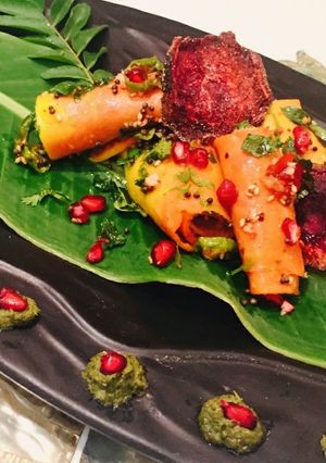 A picture of Stuffed Beetroot pinwheels.