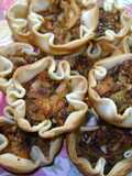 Florcitas de pollo sobrante con morron asado