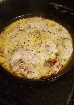 Una foto de Pechuga de pollo gratinada
