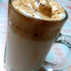 A picture of Dalgona coffee.